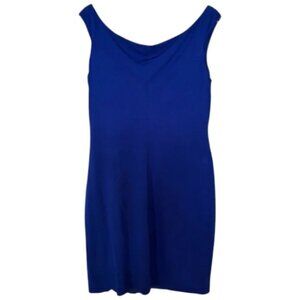 Lauren Ralph Lauren midi dress blue women's size 14